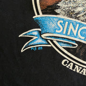 J- Vintage '89 Harley Davidson Canada Graphic Single Stitch Tee - M