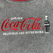 J- Vintage Coca Cola Embroidered Graphic Polar Fleece - XL