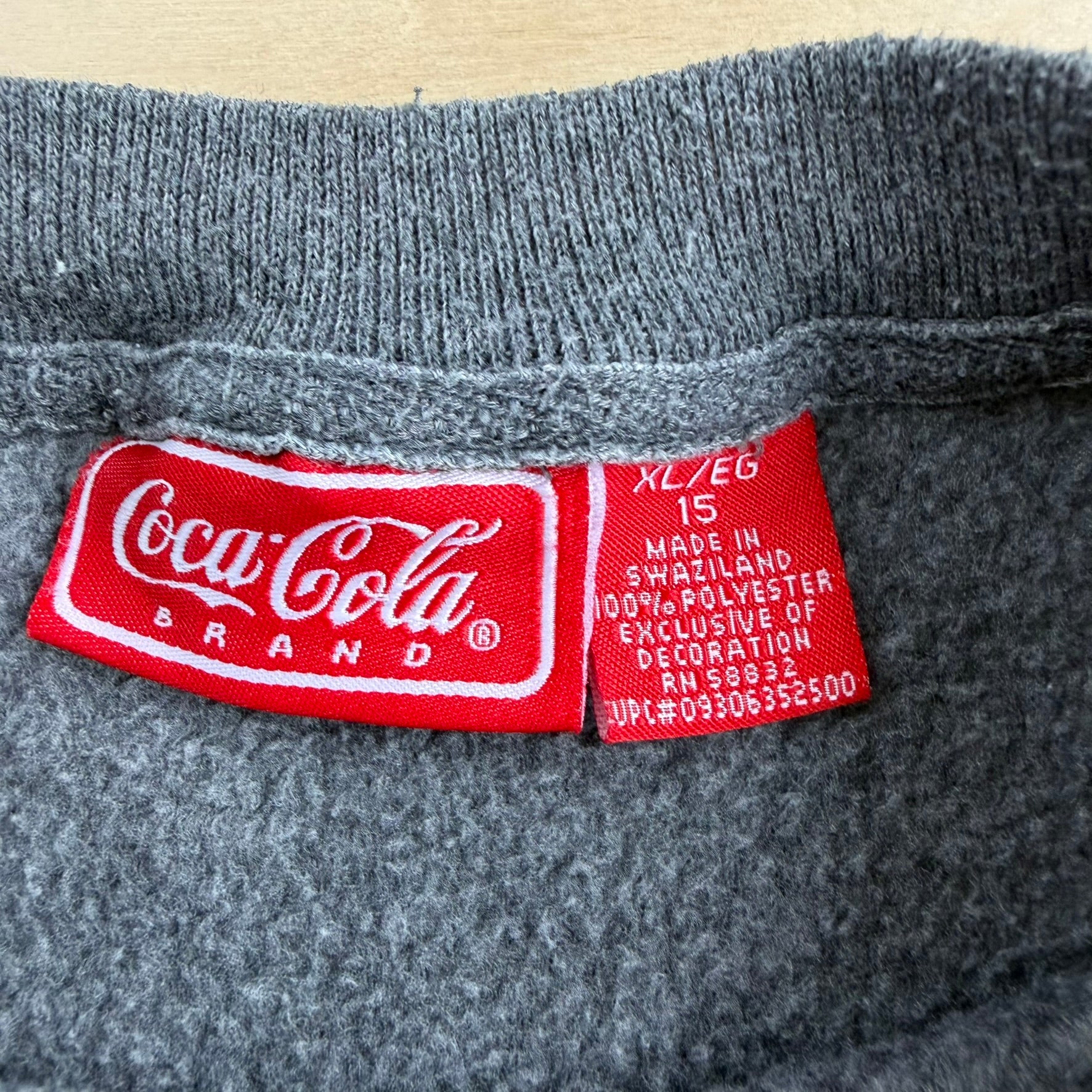 J- Vintage Coca Cola Embroidered Graphic Polar Fleece - XL