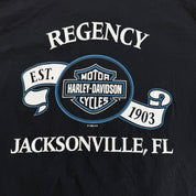 J- Vintage '95 Harley Davidson Jacksonville Fl. Made In USA Single Stitch Tee - L