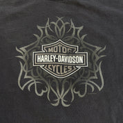 J- Vintage '01 Harley Davidson Prince George BC Graphic Long Sleeve Tee - L