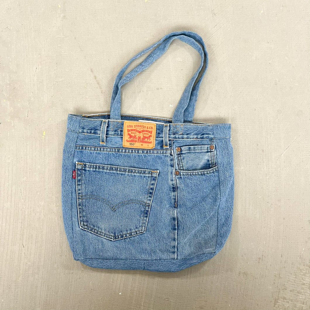 F- HOM Levi's 550 Reworked Denim/Jeans Tote Bag