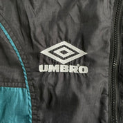 J- Vintage Umbro Embroidered Logo Zip Up Lightweight Jacket - XL