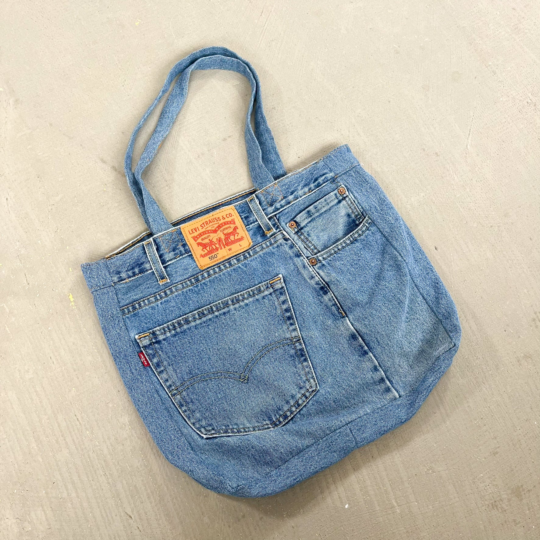 F- HOM Levi's 550 Reworked Denim/Jeans Tote Bag