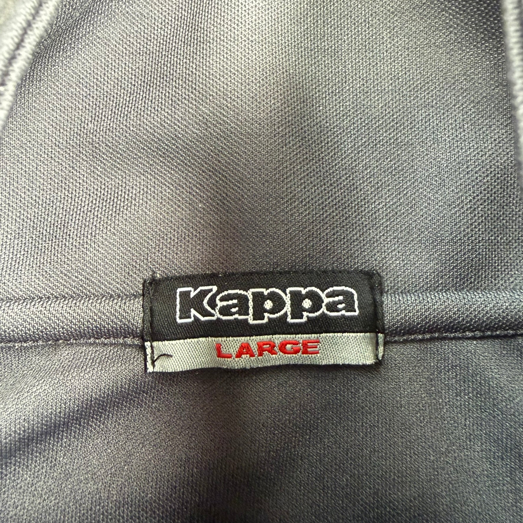 J- Vintage Kappa Embroidered Logo Zip Up Track Jacket - L