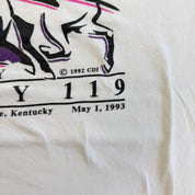 J- Vintage '93 Kentucky Derby Graphic Made In USA Single Stitch Tee - XL