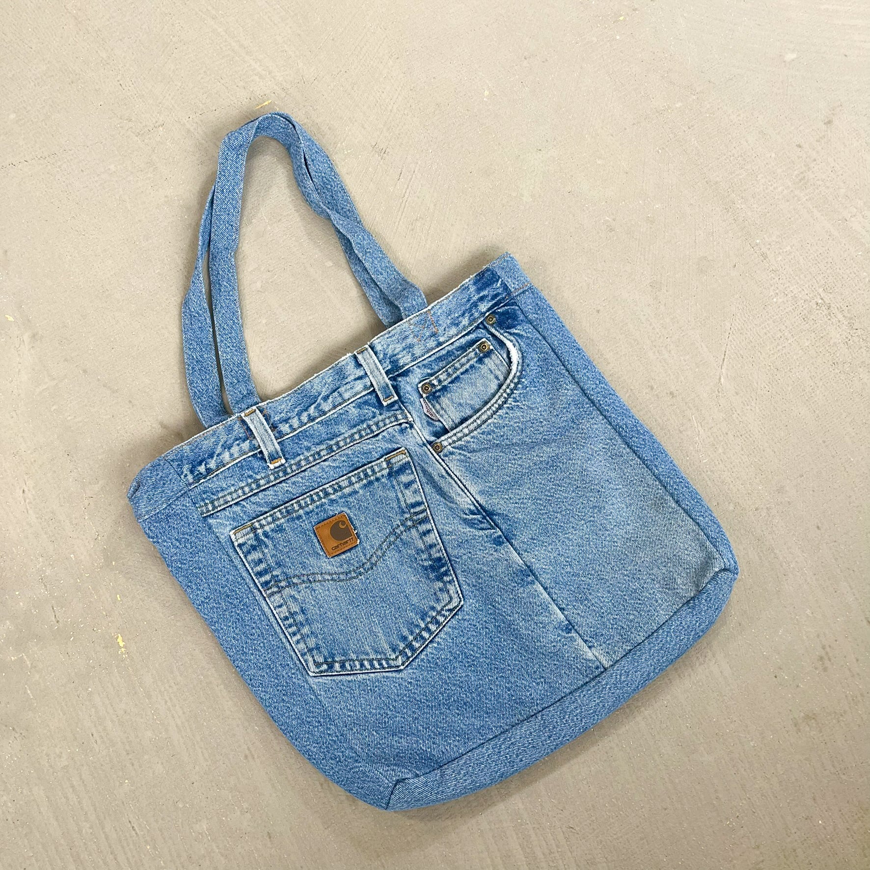 F- HOM Carhartt Reworked Denim/Jeans Tote Bag