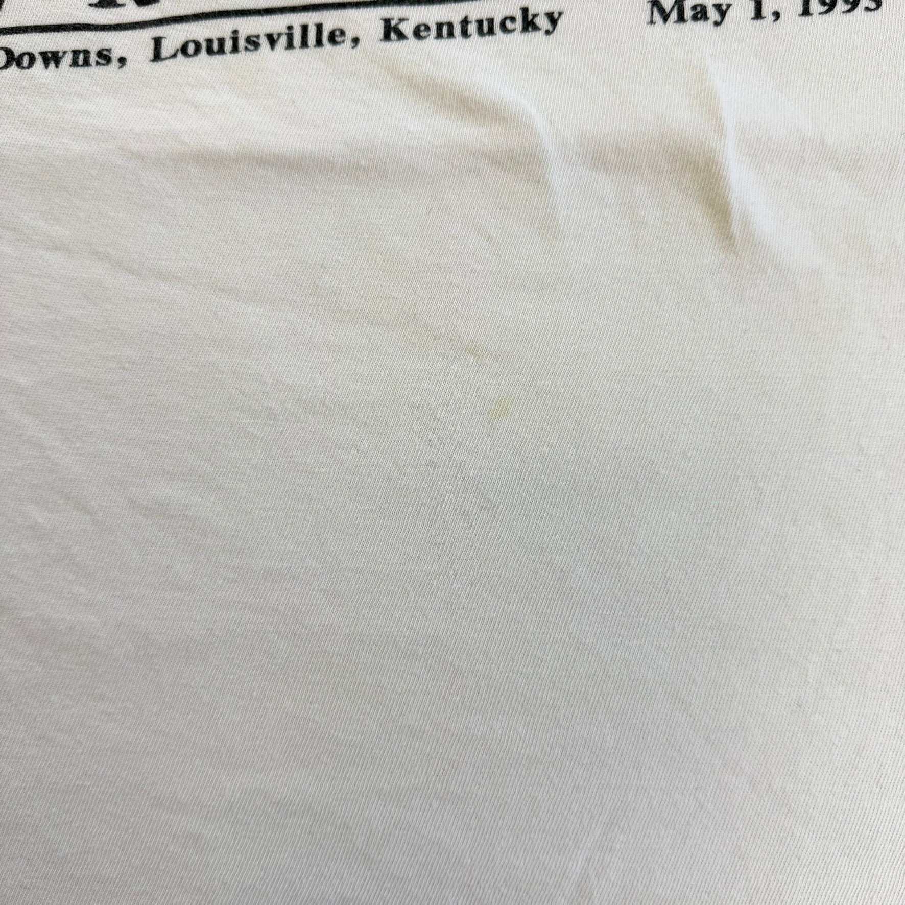 J- Vintage '93 Kentucky Derby Graphic Made In USA Single Stitch Tee - XL