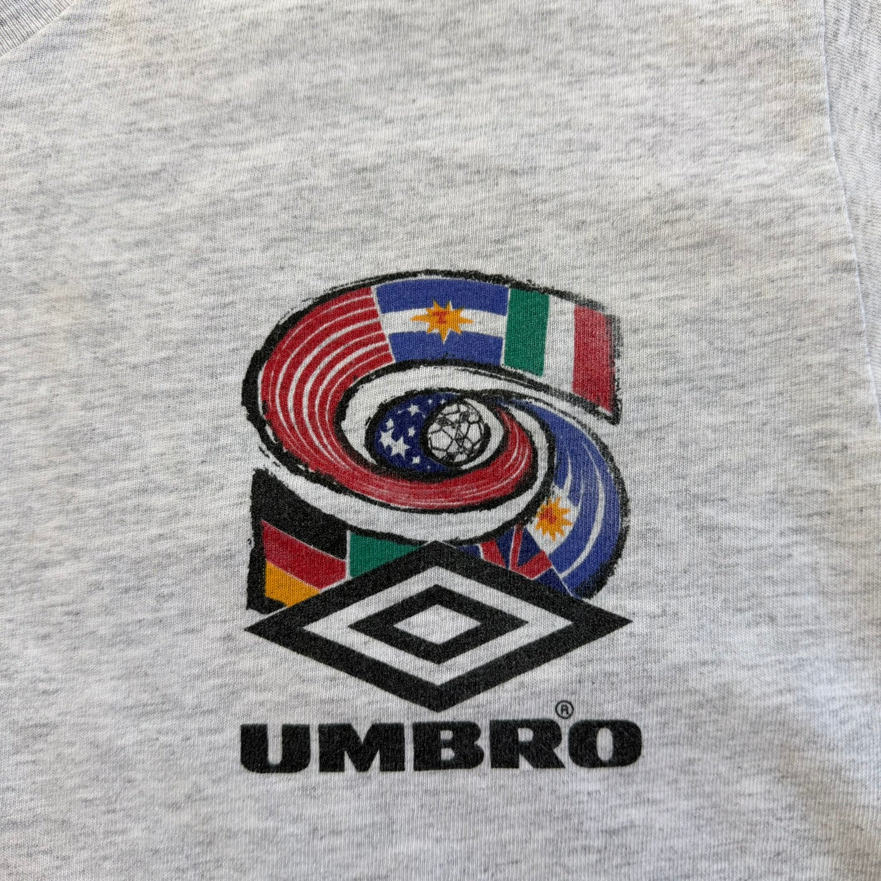 J- Vintage '94 Umbro United State World Cup Graphic Made In USA Single Stitch Tee - L