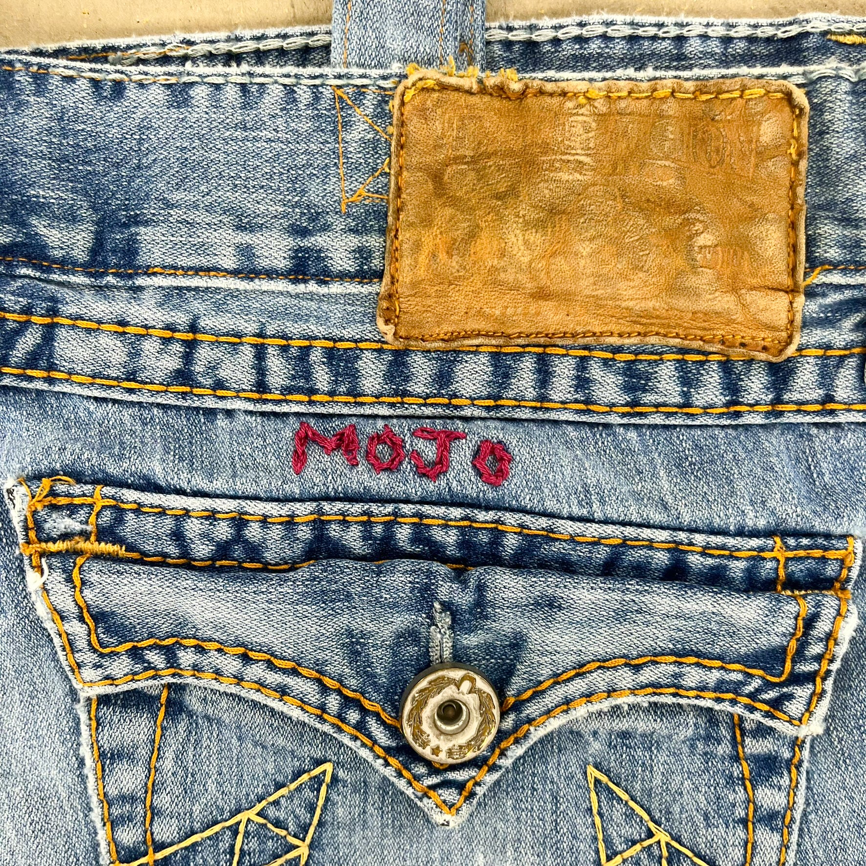 F- HOM True Religion Reworked Denim/Jeans Tote Bag