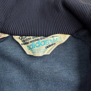 J- Vintage 90s Adidas Embroidered Text & Logo Zip Up Track Jacket - S