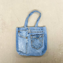 Load image into Gallery viewer, F- HOM True Religion Reworked Denim/Jeans Tote Bag
