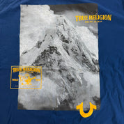 J- Vintage True Religion Mountain Picture & Logo Graphic Tee - L