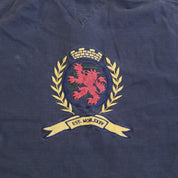 F- Vintage 90s Tommy Hilfiger Embroidered Logo & Crest Rugby Shirt