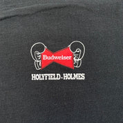 J- Vintage '92 Budweiser Evander Holyfield vs. Larry Holmes Boxing Fight Single Stitch Tee - XL