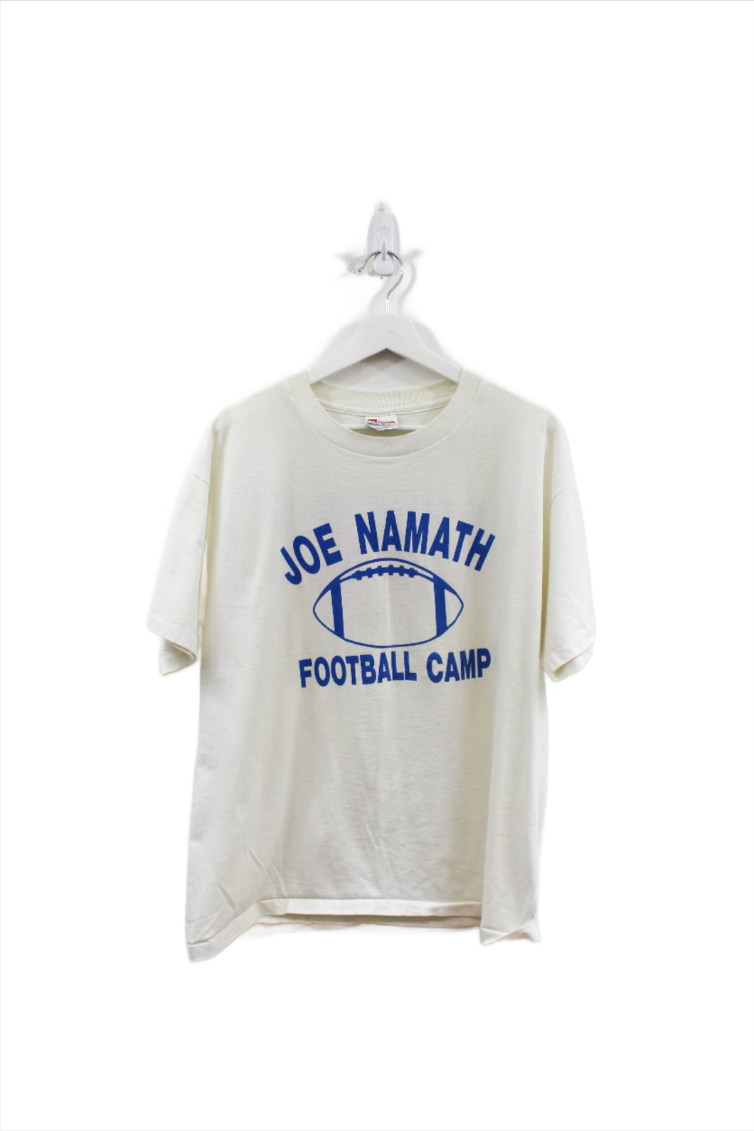 Z - Vintage Single Stitch NFL Joe Namath Football Camp Hanes Heavyweight Tee