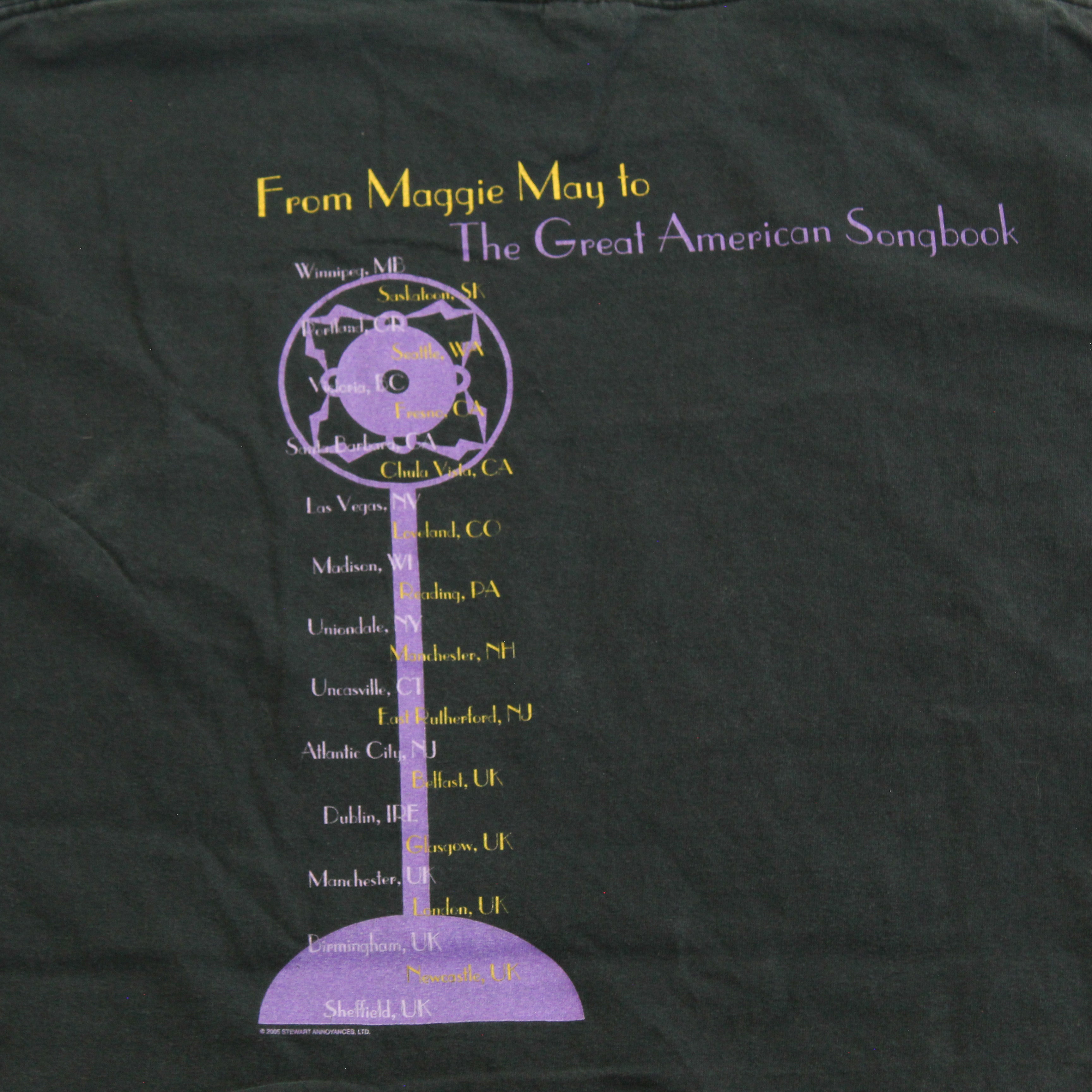 F- Vintage 2005 Rod Stewart Picture Tour Tee