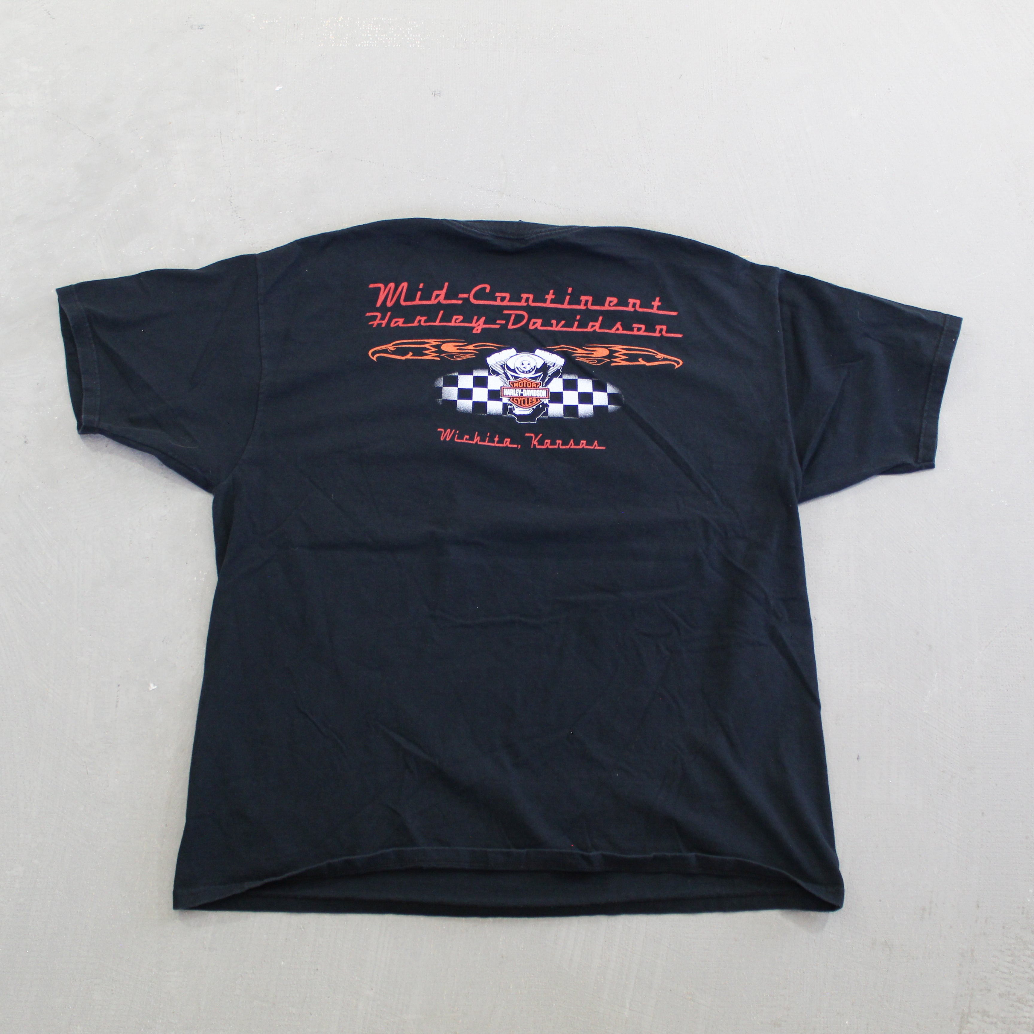 F- Vintage 2003 Harley Davidson Wichita Kansas Graphic Tee