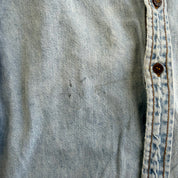 J- Vintage 90s Levi's Orange Tab Denim Button Down Shirt - M