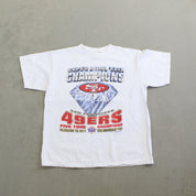 F- Vintage 1994 Super Bowl 29 San Francisco 49ers 5 Times Champs NFL Tee