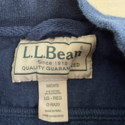 J- Vintage LL Bean Embroidered Logo Text Crewneck - L