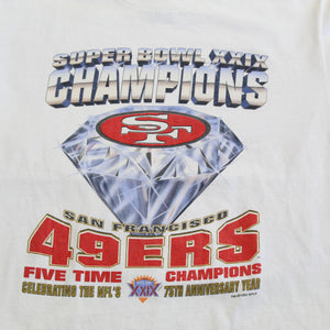 F- Vintage 1994 Super Bowl 29 San Francisco 49ers 5 Times Champs NFL Tee