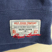 J- Vintage Polo Jeans Ralph Lauren Embroidered Logo Text Crewneck - L
