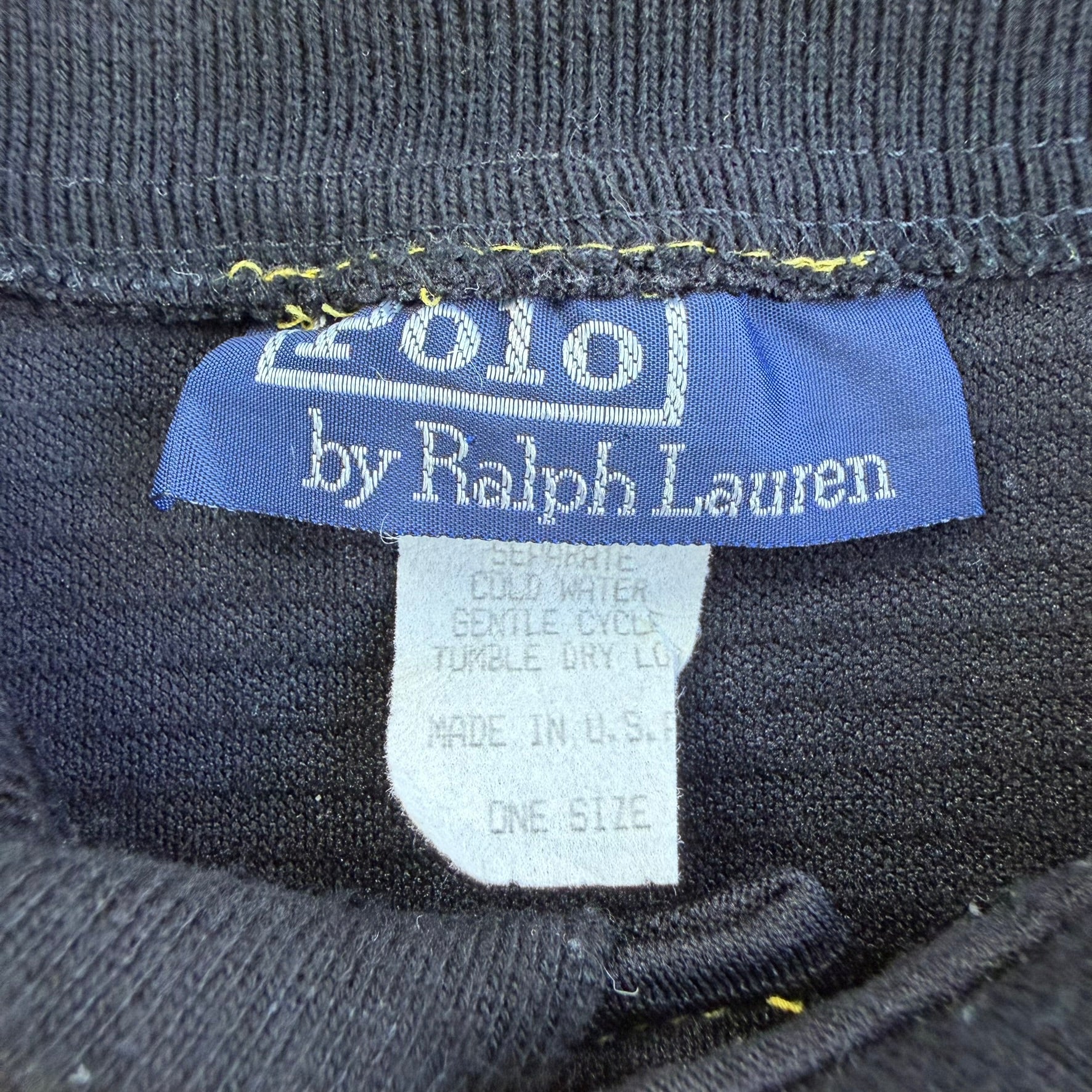J- Vintage Polo Jeans RL Graphic Made In USA Polo Shirt - OSFA (fits XL)