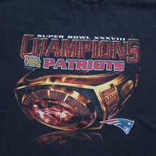 Load image into Gallery viewer, D- Vintage 2004 Super Bowl 38 Champs New England Patriots NFL Tee
