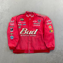 Load image into Gallery viewer, F- Vintage Nascar Bud King Of Beers Racing Jackets
