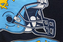 Load image into Gallery viewer, Z - Vintage Jerzees Mustangs Football Horse &amp; Helmet Graphic Tee
