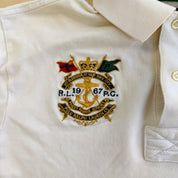 J- Vintage Polo RL Marine Supplies Embroidered Logo Polo Shirt - M