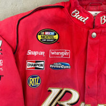 Load image into Gallery viewer, F- Vintage Nascar Bud King Of Beers Racing Jackets
