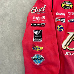 F- Vintage Nascar Bud King Of Beers Racing Jackets