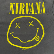 J- Vintage '92 Nirvana Smiley Face Graphic Tee - L
