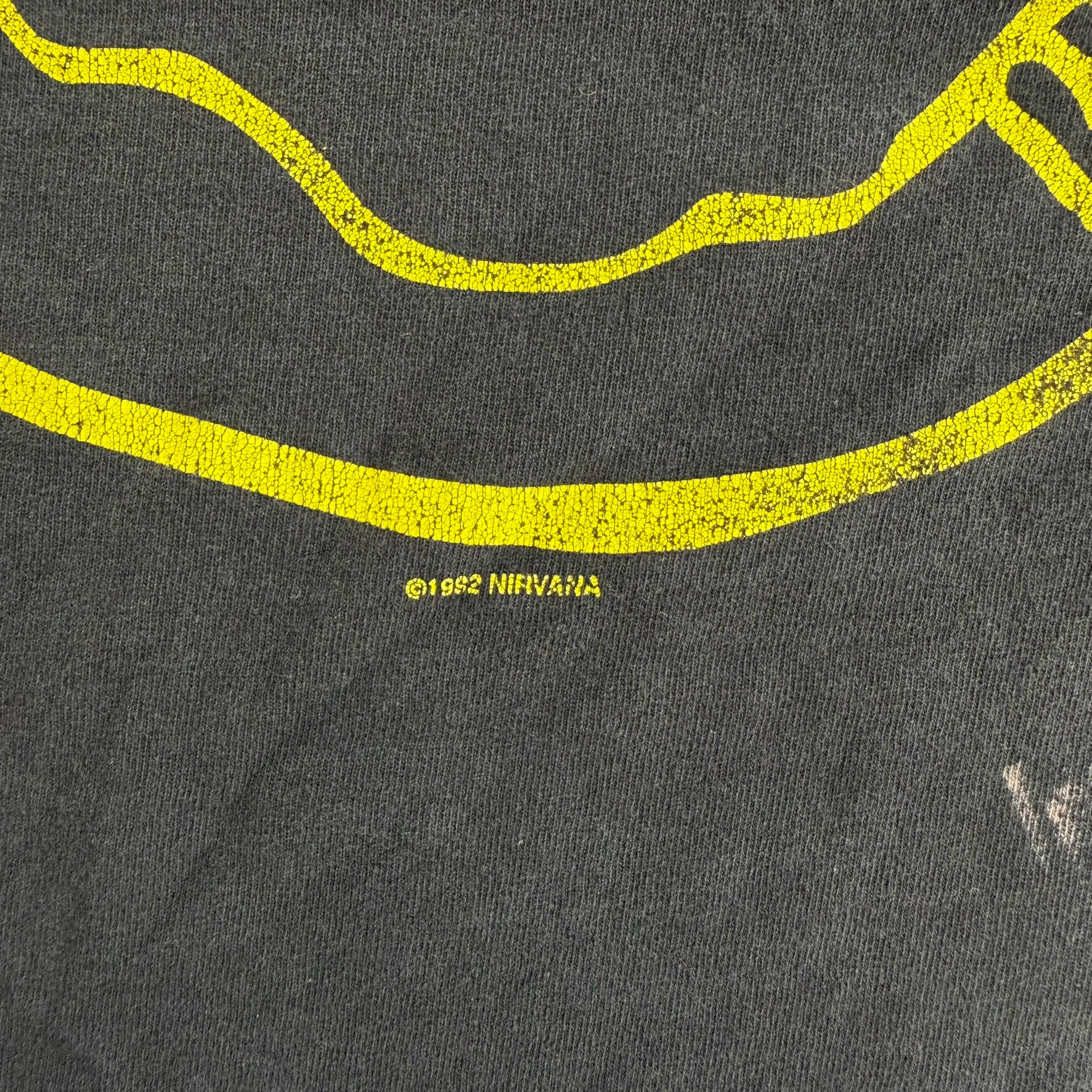 J- Vintage '92 Nirvana Smiley Face Graphic Tee - L