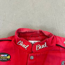 Load image into Gallery viewer, F- Vintage Nascar Bud King Of Beers Racing Jackets
