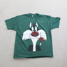 Load image into Gallery viewer, F- Vintage 1993 Looney Tunes Sylvester Cat Cartoon Single Stitch Tee
