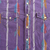 J- Vintage Wrangler Western Pattern Button Down Shirt - 15 1/2 33 (fits M)