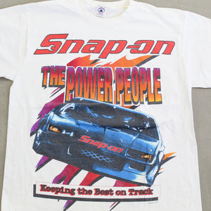 F- Vintage 1997 Nascar Snap-On The Power People Car Picture Tee