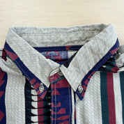 J- Vintage Wrangler Western Pattern Button Down Shirt - XL Long