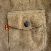J- Vintage Levi's Orange Tab Suede Western Vest - M