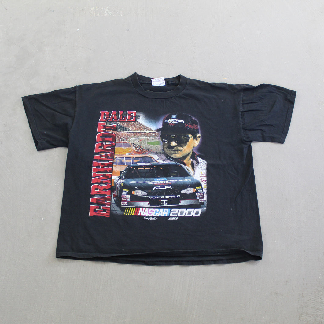 F- Vintage Nascar Dale Earnhardt Car Picture Tee