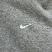 J- Vintage 90s Nike Embroidered Swoosh Grey Hoodie - L