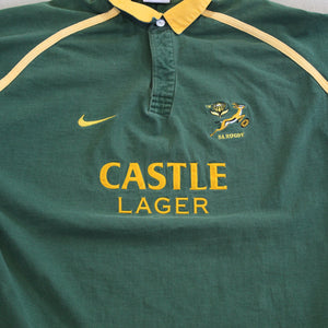 F- Vintage South Africa National Rugby Team Nike Team Polo