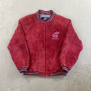 F- Vintage Washington State University Cougars Pro Player Suede Jacket