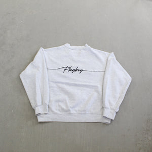F- Vintage Playboy Golf Embroidered Text Crewneck