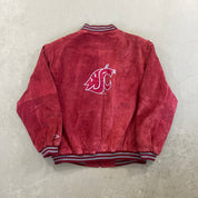 F- Vintage Washington State University Cougars Pro Player Suede Jacket