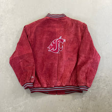 Load image into Gallery viewer, F- Vintage Washington State University Cougars Pro Player Suede Jacket
