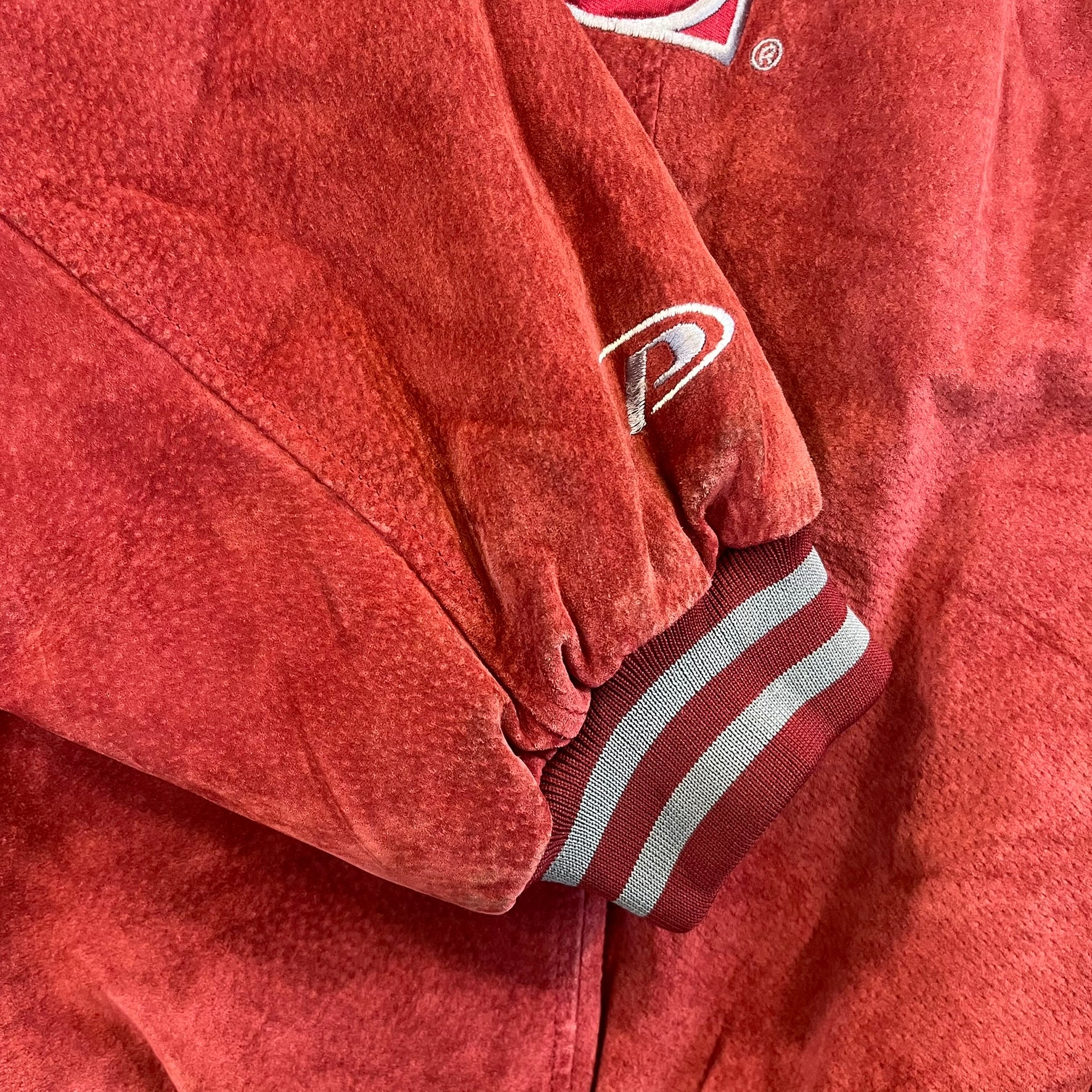 F- Vintage Washington State University Cougars Pro Player Suede Jacket